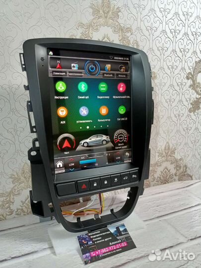 Магнитола Opel Astra J android Тесла новая