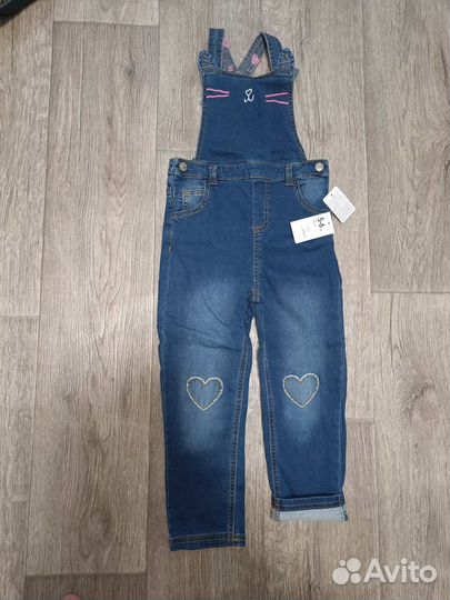 Джинсовые комбинезоны с утеплителем Mothercare
