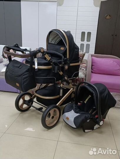 Коляска Люкс мам 518 3 в1