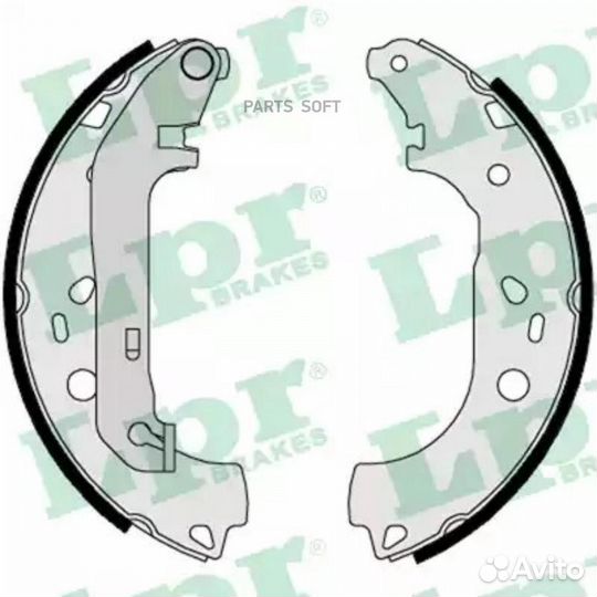 LPR 08550 Колодки тормозные барабанные