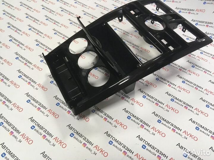 Консоль панели Приора 1din черный глянец