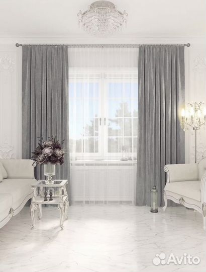 Шторы бархат комлект 2 шт