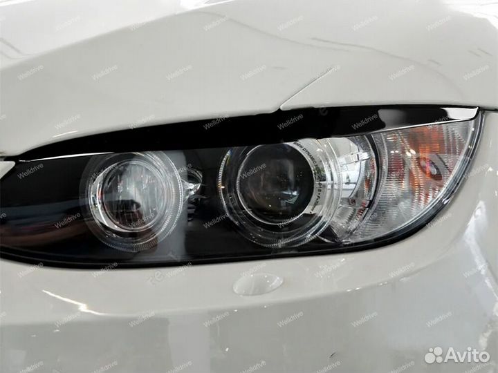 Реснички на фары BMW 3 E92 E93 LCI черные