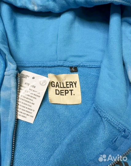 Зип Худи Gallery Dept синее