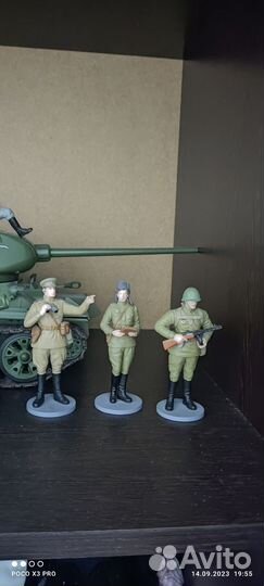 Сборная модель танка т 34 и пушки