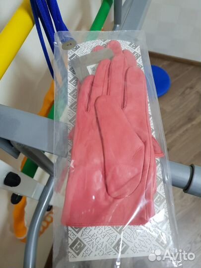 Перчатки, коралловый, р-р 7