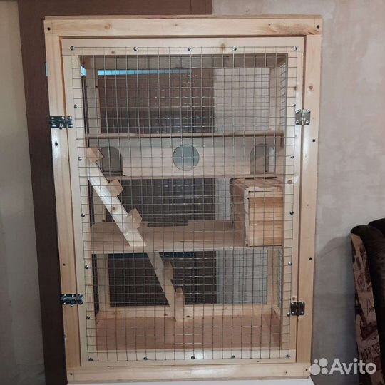 Клетка витрина для шиншиллы, дегу, хорька и т.п