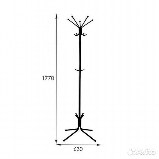 Вешалка напольная Луч 5 (цвета)
