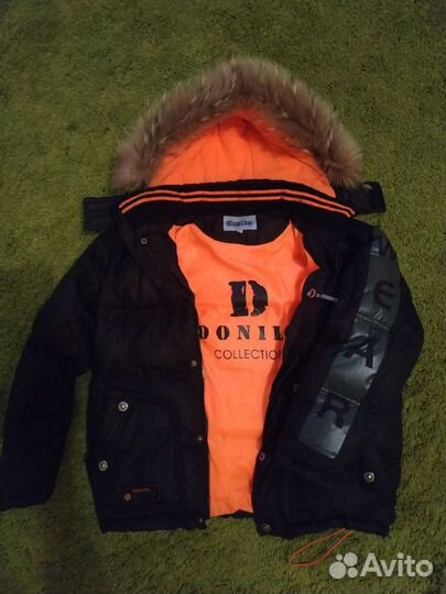 Куртка зимняя для мальчика 140 146