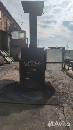 Банная печь Эконом 0.6 м тол 10мм 810x430x750