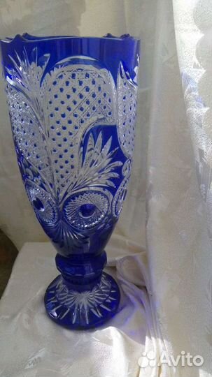 Хрустальная ваза 47,5 см Гусь Хрусталь