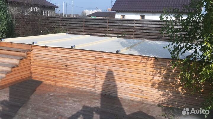 Тентовое покрытие для бассейнов из ткани пвх