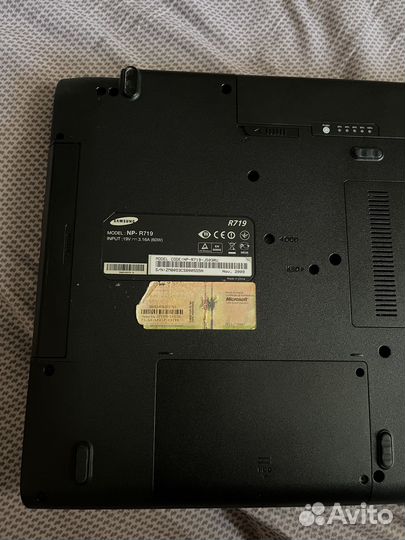 Рабочий ноутбук samsung R719