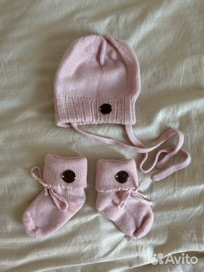 Комплект шапка и пинетки Наследник Выжанова