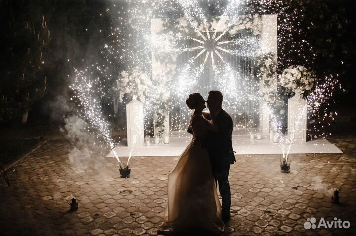 Дорожка холодных фонтанов, спецэффекты на свадьбу