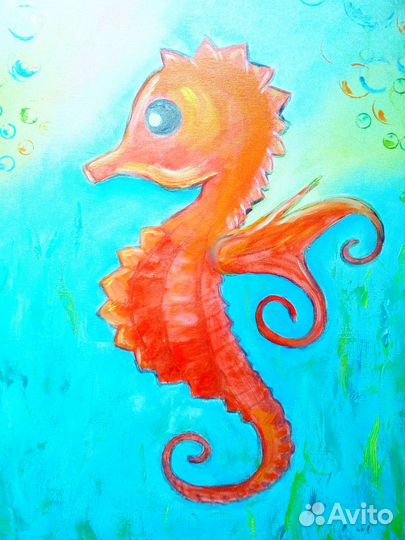 Картина маслом Оранжевый морячок