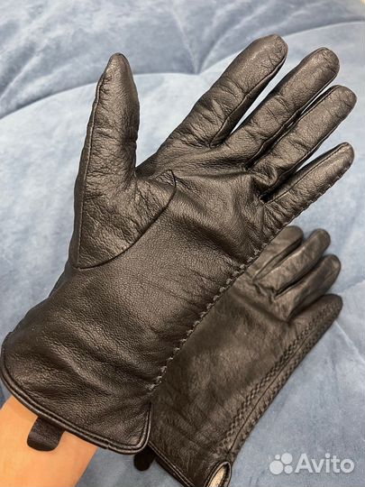 Перчатки женские кожаные