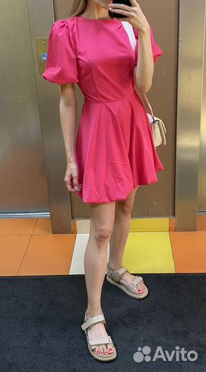 Летнее платье розовое