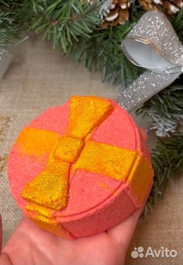 3D форма для бомбочек Подарок