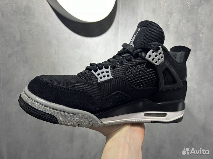 Air Jordan 4 Black Canvas оригинал