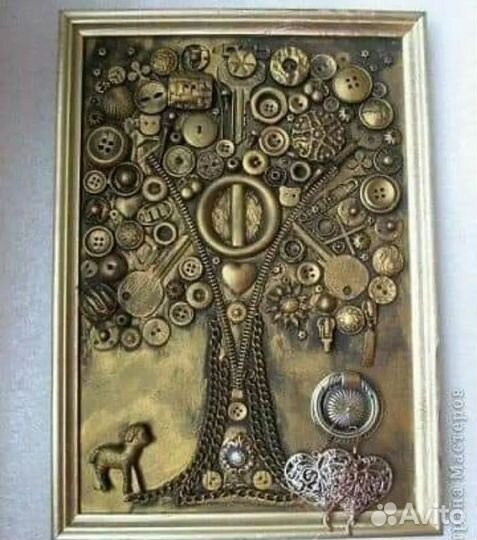 Материал для поделок ключи бусины пуговицы