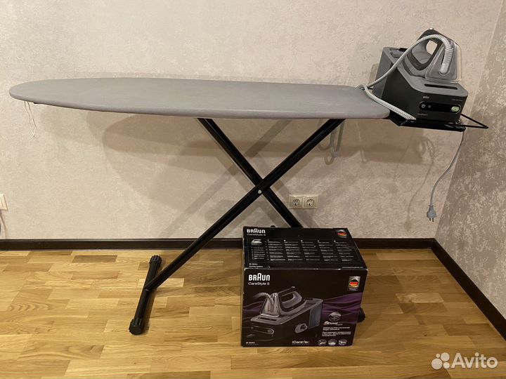 Парогенератор утюг Braun и гладильная доска Braun