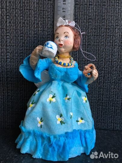 Елочные игрушки из ваты. Handmade