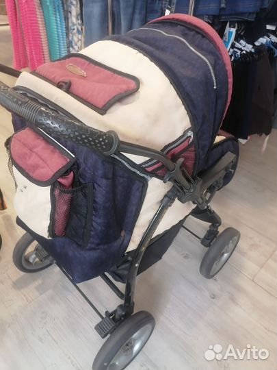 Коляска трансформер, б. у+люлька переноска