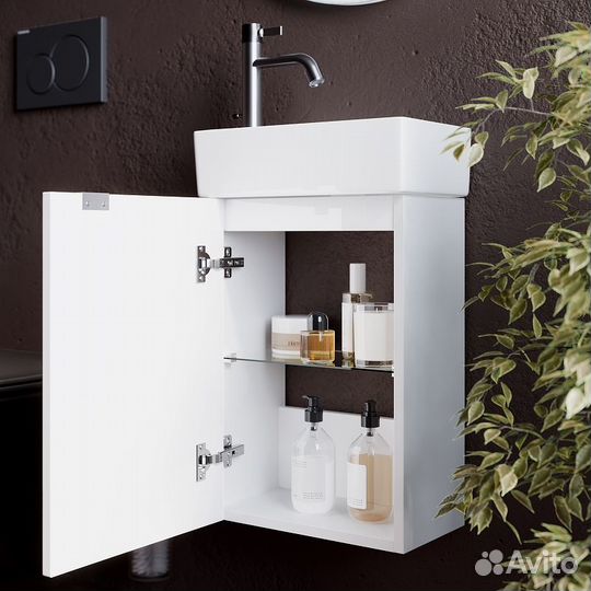 Тумба под раковину Sancos Mini 37 L MN35WL подвес