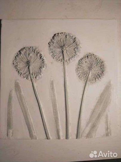 Гипсовое панно барельеф