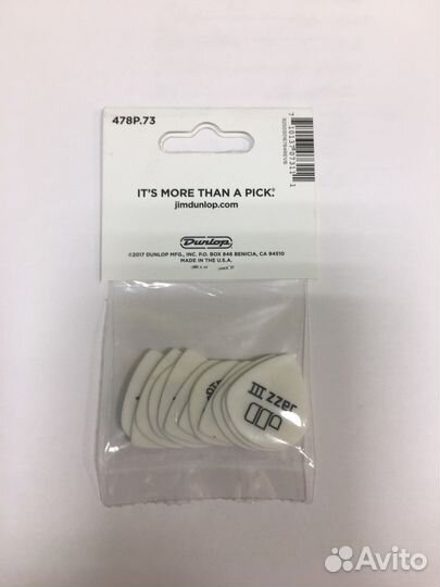 Медиаторы Dunlop Tortex Jazz III White 0,73 mm
