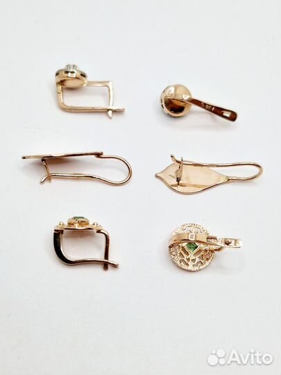 Серьги кольцо СССР 583