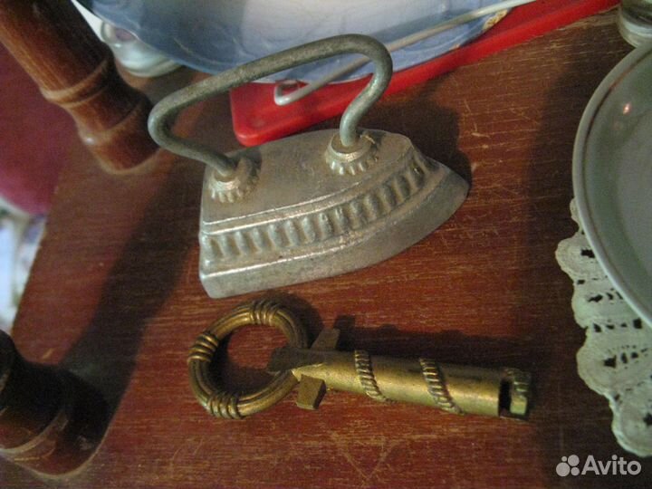 Утюжок для манжет и ключ латунь СССР