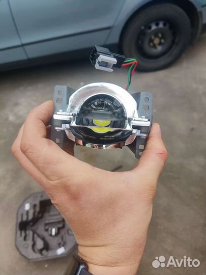 Штатные линзы дальнего света Киа Оптима jf