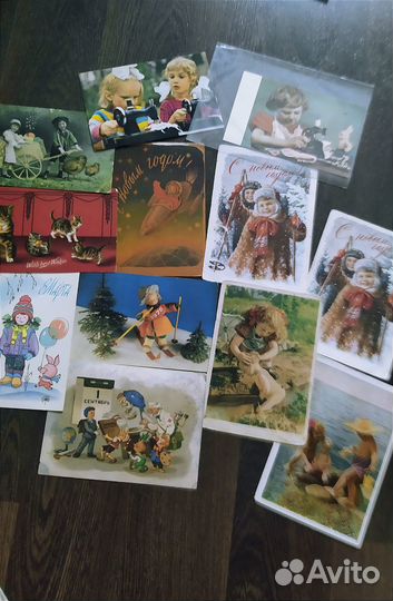 Открытки советские и старинные