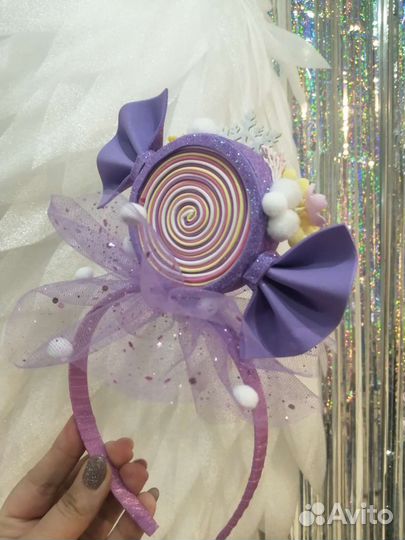 Ободок для волос конфетка