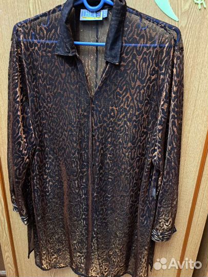 Длинный блузон импортный. Русский размер 54-56