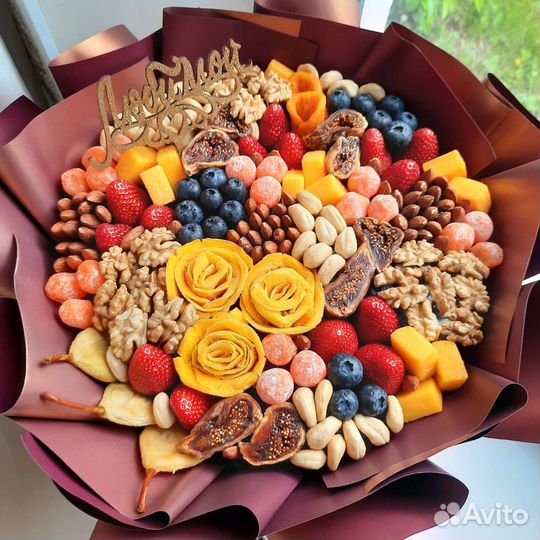 Съедобные букеты из сухофруктов