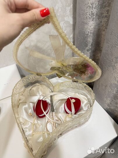 Все для торжества, свадебная шкатулка доя колец