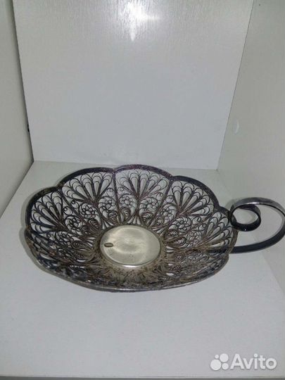 Конфетница мельхиор СССР