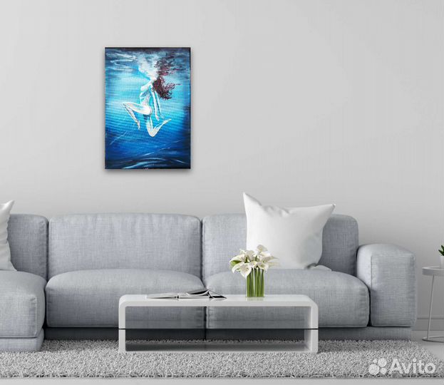 Картина акрилом, эротика