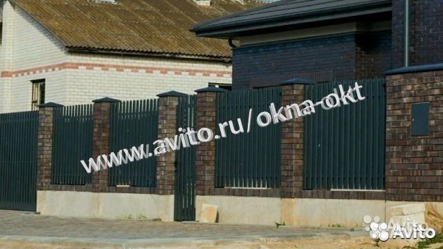 Забор из евроштакетника