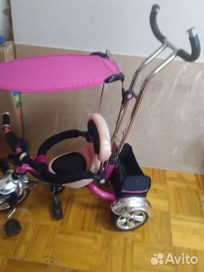 Велосипед с родительской ручкой