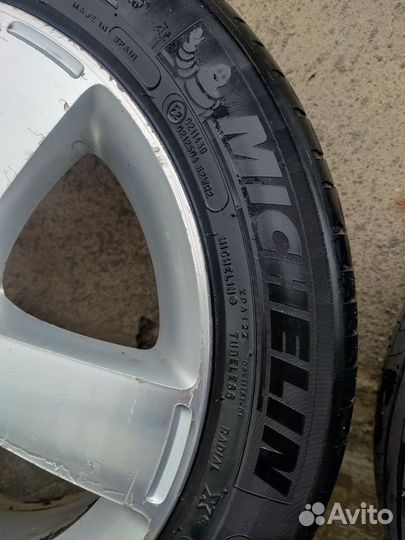 Литые диски r17 5x114 3 с резиной бу