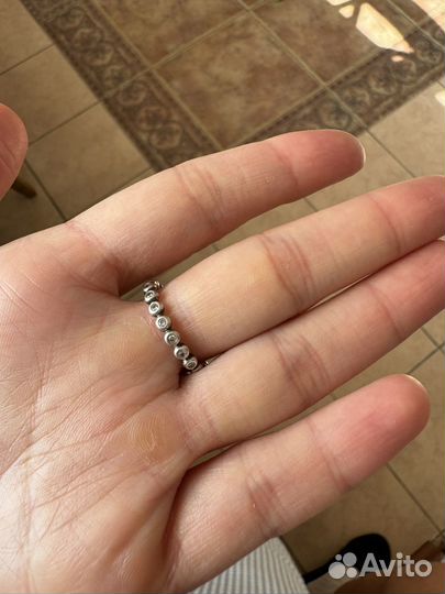 Кольцо pandora серебро