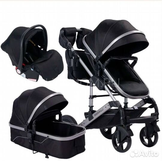Коляска luxmom 3 в 1 бу