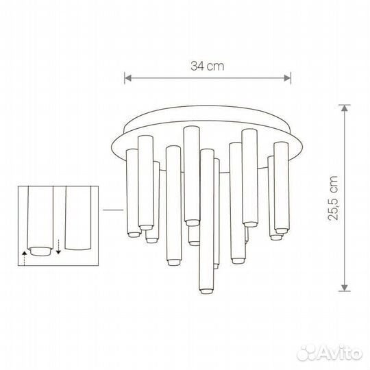 Потолочная люстра Nowodvorski Stalactite 9054