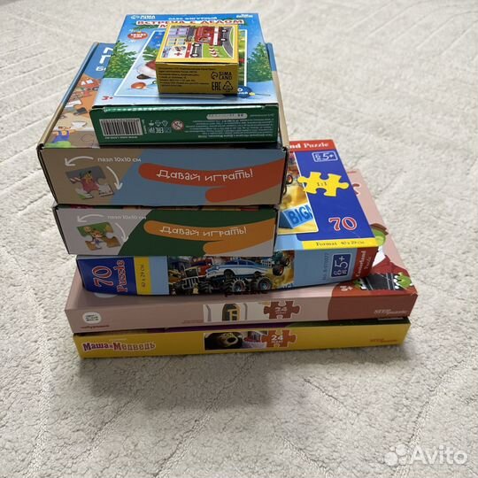 Пазлы 3+, пакетом