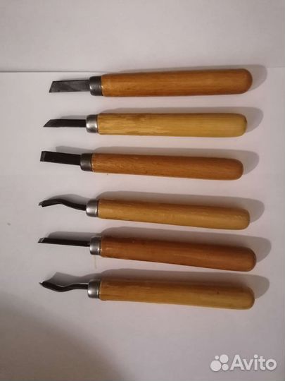 Набор резцов по дереву 12 шт в футляре СССР Новый