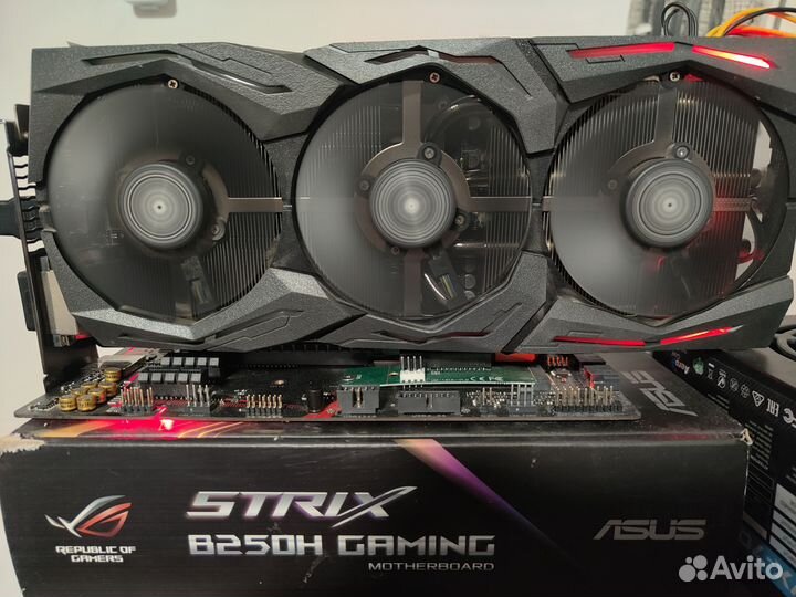 Видеокарта PCI-E Asus GeForce GTX 1070 strix 8GB